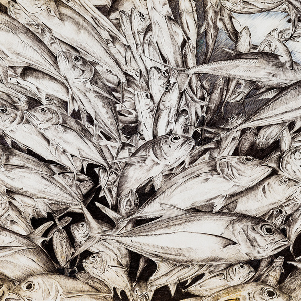 La fuite , bic noir